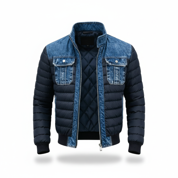 Jori™ | Stilig Polstret Denimjakke
