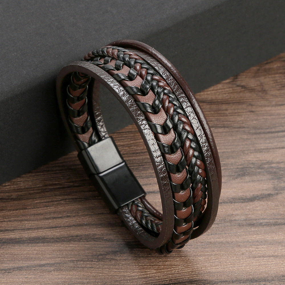 Ragnar™ Band – Lærflettet Vikingarmbånd (25 % til Movember)