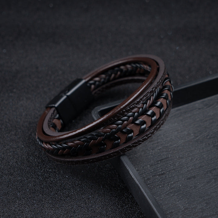 Ragnar™ Band – Lærflettet Vikingarmbånd (25 % til Movember)