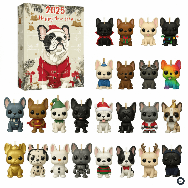 🌲 Julegave – 2025 Morsom Hundeadventskalender