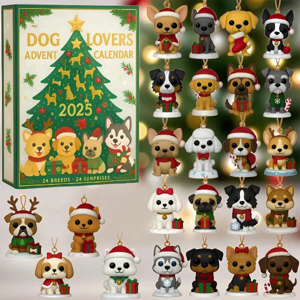 🌲 Julegave – 2025 Morsom Hundeadventskalender