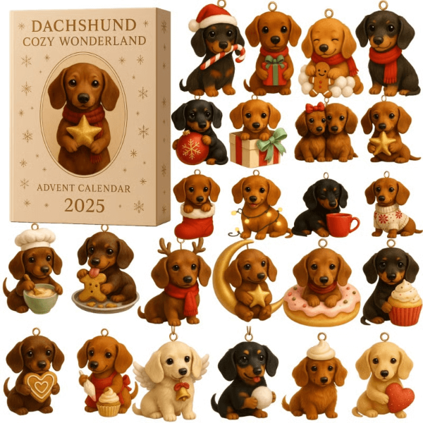 🌲 Julegave – 2025 Morsom Hundeadventskalender