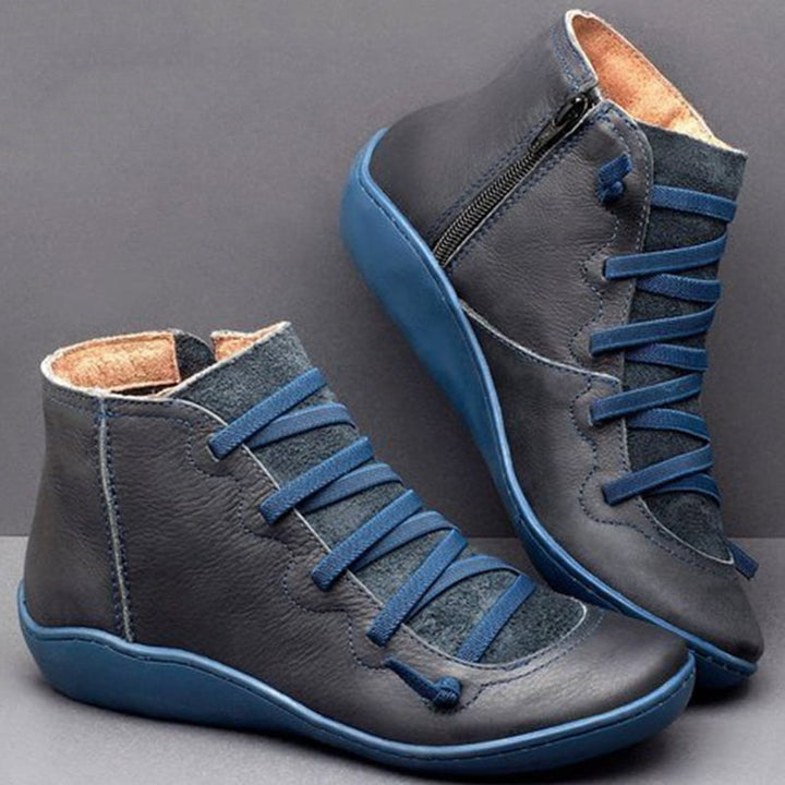 NordicStep™ – Komfortable lærstøvler med fotbuestøtte