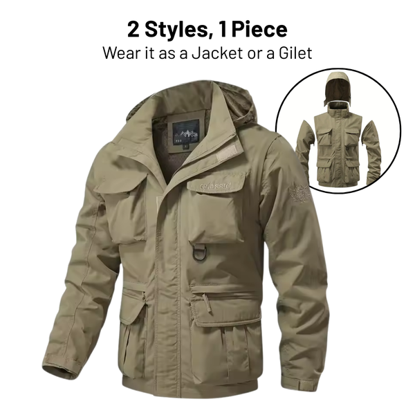 Edward™ – 2-i-1 Allværs Konverterbar Jakke